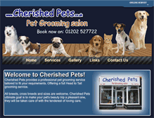 Tablet Screenshot of cherishedpets.co.uk